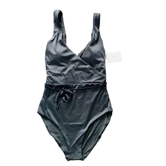 Andie Swim Women's Size M The Belmar Tie Waist One Piece Black Swimsuit NWT - Picture 7 of 7